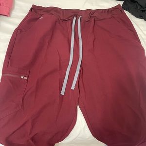 high waisted jogger scrub pants